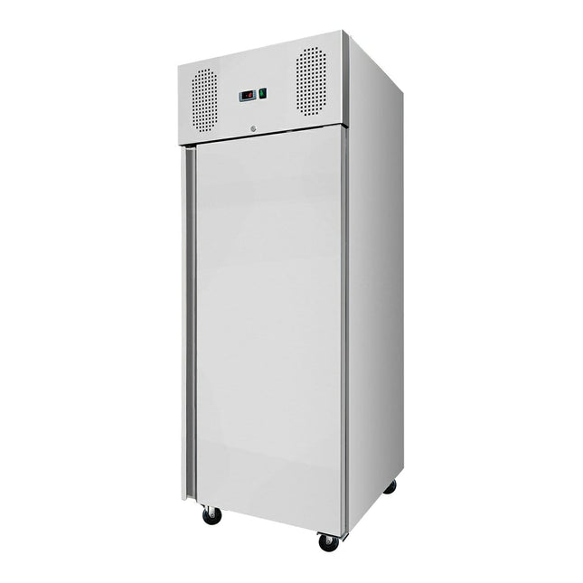 Skyrainbow Nevera de acero inoxidable, contenido de 610 litros, GN2/1, Eficiencia energética A