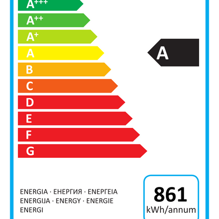 Skyrainbow Edelstahltiefkühlschrank, Inhalt 610 Liter, GN2/1, Energie-Effizienz A