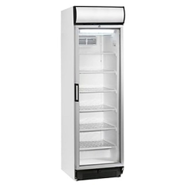 NordCap Glastürtiefkühlschrank TK 300 G-CP mit Werbe-Display