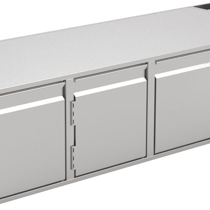 NordCap Kühltisch UBE 4-46-4T MFR mit 4 Türen für GN 1/1