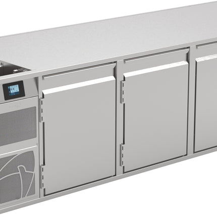 NordCap Kühltisch UBE 4-56-4T MFL mit 4 Türen für GN 1/1