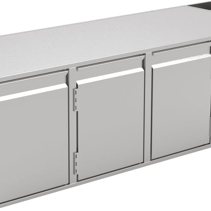 NordCap Kühltisch UBE 4-56-4T MFR mit 4 Türen für GN 1/1