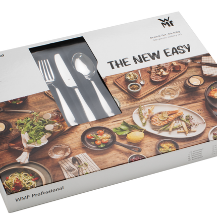 WMF Bistro Besteckset 60-teilig, Cromargan 18/10