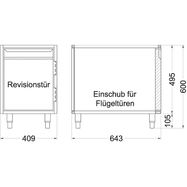 NordCap Einbauwärmevitrine BASIC E-44-45 PRO für GN 1/1