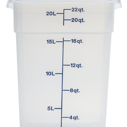 Cambro CamSquare® Vorratsbehälter Polypropylene Camsquare, Quadratisch 20,8 L - 22SFSPP190