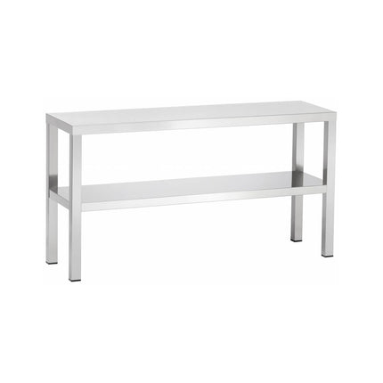 Edelstahl Aufsatzboard 2-Etagen | Bautiefe 300 mm | AISI 304 von A & S Gastro – Edelstahlmöbel für die Gastronomie