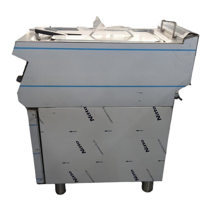 Almanya Fritteuse Propangas 10kW, inkl. Umbausatz für Erdgas inkl. passendem Unterschrank Preiseinstiegsgerät - Salmgastro Onlineshop-8170600+8170608-DRN-