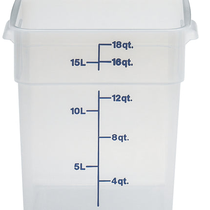 Cambro CamSquare® Vorratsbehälter Polypropylene Camsquare, Quadratisch 17,2 L - 18SFSPP190
