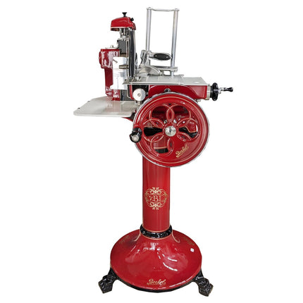 Berkel Aufschnittmaschine Volano B2 rot inkl. Standfuß - Salmgastro Onlineshop-8165314-Berkel-+8165315