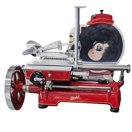 Berkel Aufschnittmaschine Volano B2 rot inkl. Standfuß - Salmgastro Onlineshop-8165314-Berkel-+8165315