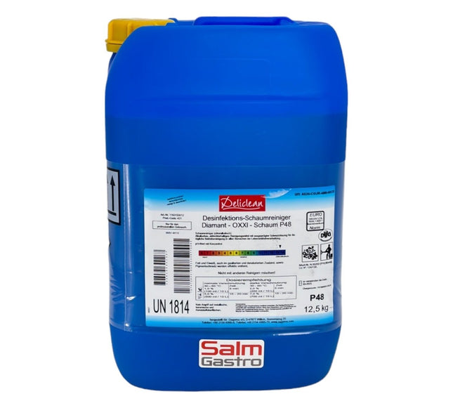 Deliclean P48 Diamant OXXI Desinfektion Schaumreiniger 12,5kg - Salmgastro Onlineshop-8104383-Deliclean-