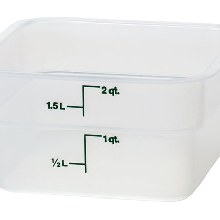 Cambro CamSquare® Vorratsbehälter Polypropylene Camsquare, Quadratisch 1,9 L - 2SFSPP190
