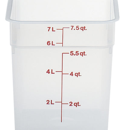 Cambro CamSquare® Vorratsbehälter Polypropylene Camsquare, Quadratisch 7,6 L - 8SFSPP190