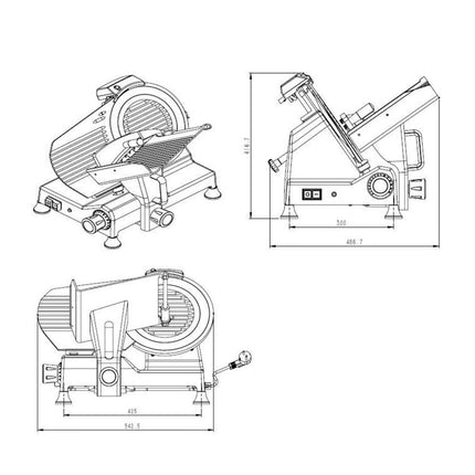 Vaiotec Aufschnittmaschine Easyline 250 230V Ausstellungsstück