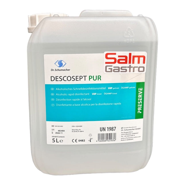 Etolit Desinfektionssprühmittel Descosept Pur alkoholisch KA=5L Restposten Sonderposten - Salmgastro Onlineshop - 8165466 - Dr. Schumacher GmbH -