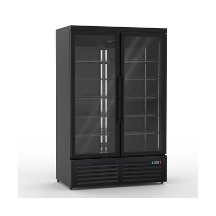 Getränkekühlschrank 1250 Liter | schwarz |1253 X 710 X 2030 mm von A & S Gastro – Kühlschränke für die Gastronomie