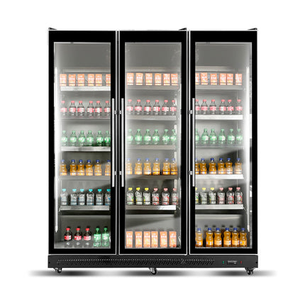 Getränkekühlschrank 1600 Liter | schwarz |1680 x 635 x 1.980 mm von A & S Gastro – Kühlschränke für die Gastronomie