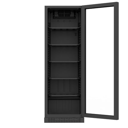 Getränkeühlschrank 373 Liter | 595x605x1810 mm | schwarz von A & S Gastro – Kühlschränke für die Gastronomie