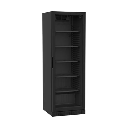 Getränkeühlschrank 373 Liter | 595x605x1810 mm | schwarz von A & S Gastro – Kühlschränke für die Gastronomie