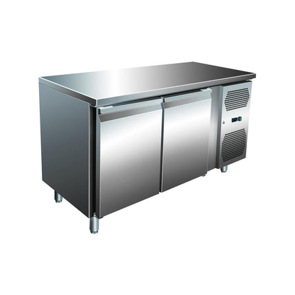 VIP Kühltisch mit 2 Türen -2 bis +8°C 1.360x600x860 mm von A & S Gastro – Kühltische für die Gastronomie