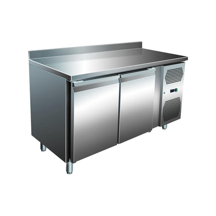 VIP Kühltisch mit 2 Türen und Aufkantung -2 bis +8°C 1.360x600x960 mm von A & S Gastro – Kühltische für die Gastronomie