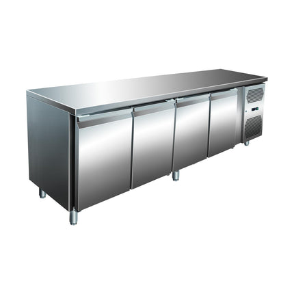 VIP Kühltisch mit 4 Türen -2 bis +8°C 2.230x600x860 mm von A & S Gastro – Kühltische für die Gastronomie