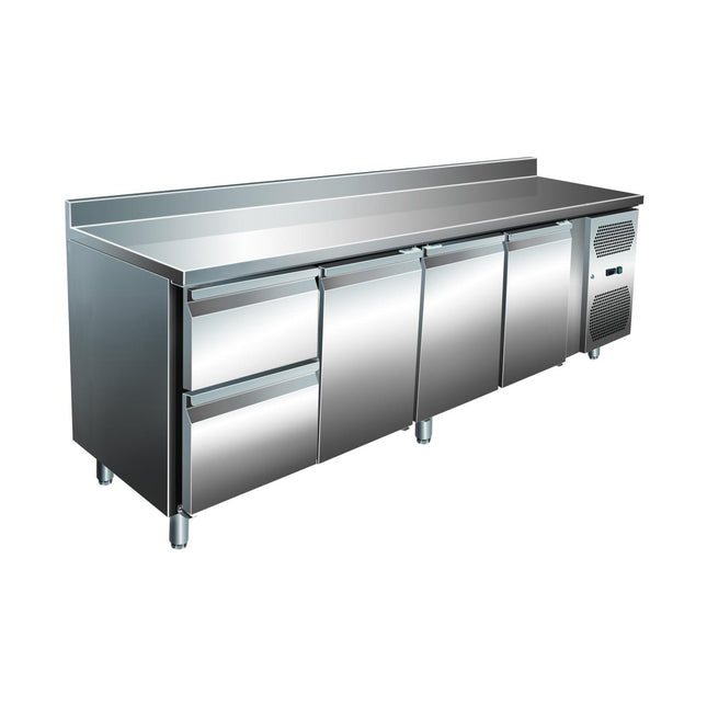 VIP Kühltisch mit 1x 2 Schubladen und 3 Türen -2 bis +8°C 2.230x700x960 mm von A & S Gastro – Kühltische für die Gastronomie