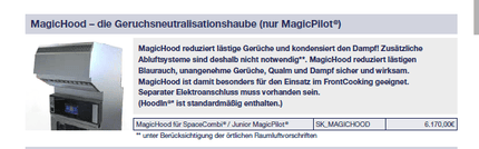 MKN MagicHood Haube für Kombidämpfer SpaceCombi 230V gebraucht SK_MAGICHOOD - Salmgastro Onlineshop-8174754-MKN-