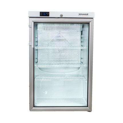 Medikamentenkühlschrank | 1 Glastür | 130 L | 560 x 620 x 870 mm | ohne Temperaturaufzeichnung & USB-Transfer von A & S Gastro – Kühlschränke für die Gastronomie