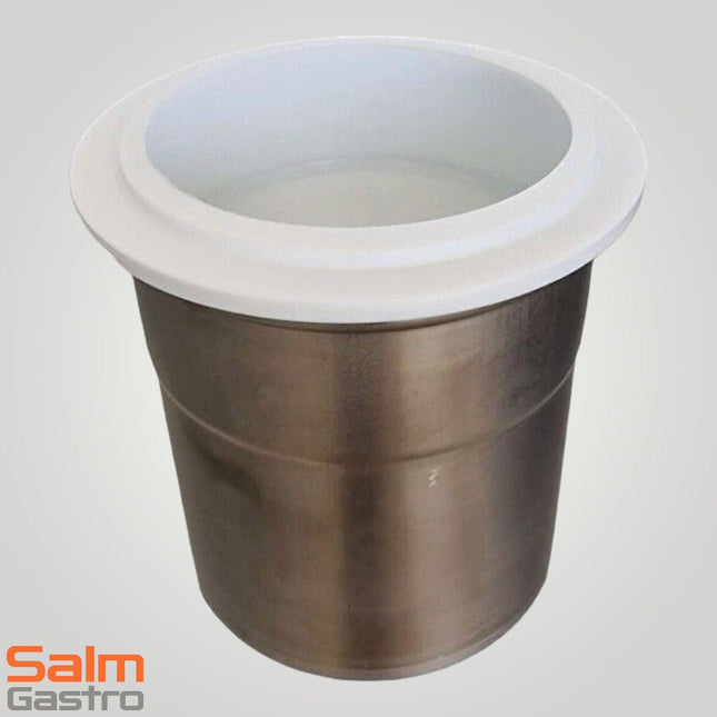 Pacojet 1x Chromstahl Pacossierbecher inkl. Deckel leicht gebraucht – neuwertig - Salmgastro Onlineshop - 8173213 - Pacojet -