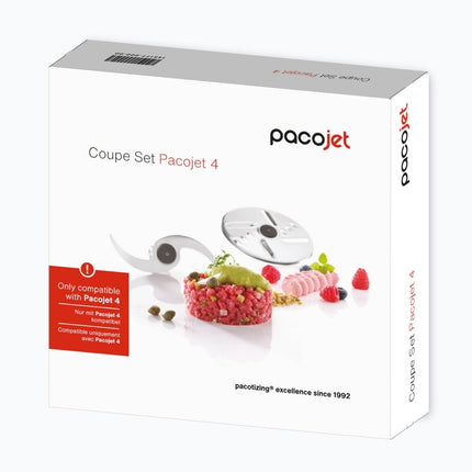 PacoJet 4 Aktions-Set inkl. 1 Vorabsteifen, 1 Pacossierflügel, 12er Becher Set, Reinigungstabletten und Coupe Set 4 inkl. 1 Dynamix 160 Mixstab - Salmgastro Onlineshop-8171684A-Pacojet-