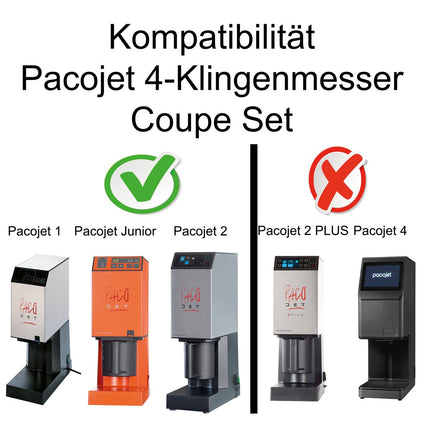 PacoJet 4 - Klingen - Messer aus dem Coupe - Set für für Pacojet 1,2 und Junior - Salmgastro Onlineshop - 8156597 - Pacojet - 