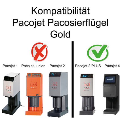 Pacojet 4 & Pacojet 2 Plus Gold - PLUS gehärtet Titannitrid - Salmgastro Onlineshop - 8167297 - Pacojet - 201046