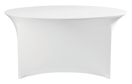 HENDI Tischbezug rund – Kitchen Line – 817407 – Weiß – Ø 1800 × H 760 mm – Weitere Produktansicht