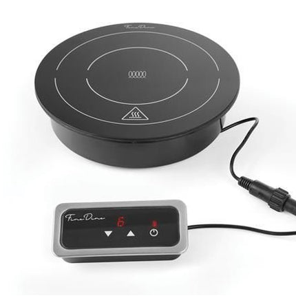 Fine Dine Induktionsheizplatte 800 W – Schwarz – 230 V / 800 W – Ø 245 × H 80 mm – weitere Produktansicht