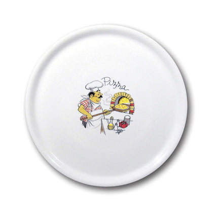 HENDI Pizzateller Traditional – Weiß – Ø 330 mm – 6 Stück – weitere Produktansicht