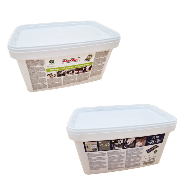 Rational Reiniger 150 Tabs Active Green + 150 Care Tabs mit CareControl für iCombi Pro/Classic Sparset - Salmgastro Onlineshop - 8166302+8123520_Sparset - Rational -