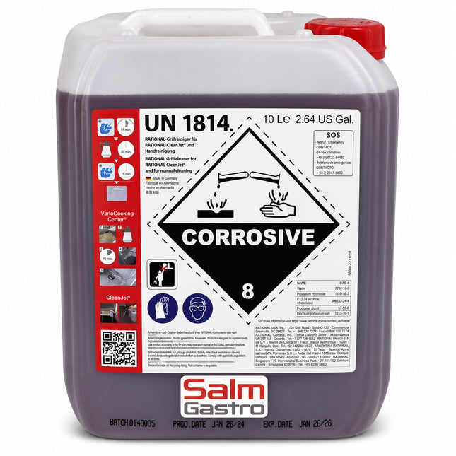 <tc>Rational</tc>/Wiesheu Limpiador de parrillas y especiales con bidón CleanJet de 10 L para Cm y CPC