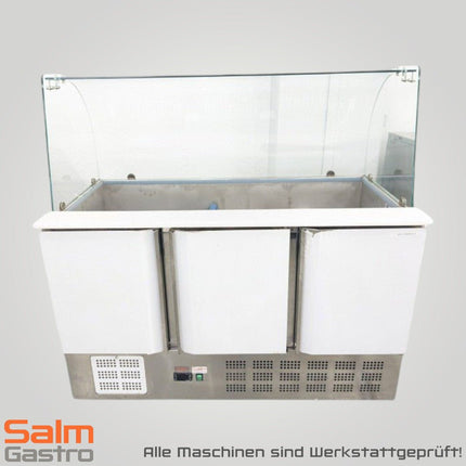 Saladette GN 4x1/1 mit Glasaufsatz gebraucht 230V 400L 3 Türen - Salmgastro Onlineshop - 8172911 - GGG - 