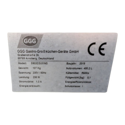 Saladette GN 4x1/1 mit Glasaufsatz gebraucht 230V 400L 3 Türen - Salmgastro Onlineshop-8172911-GGG-