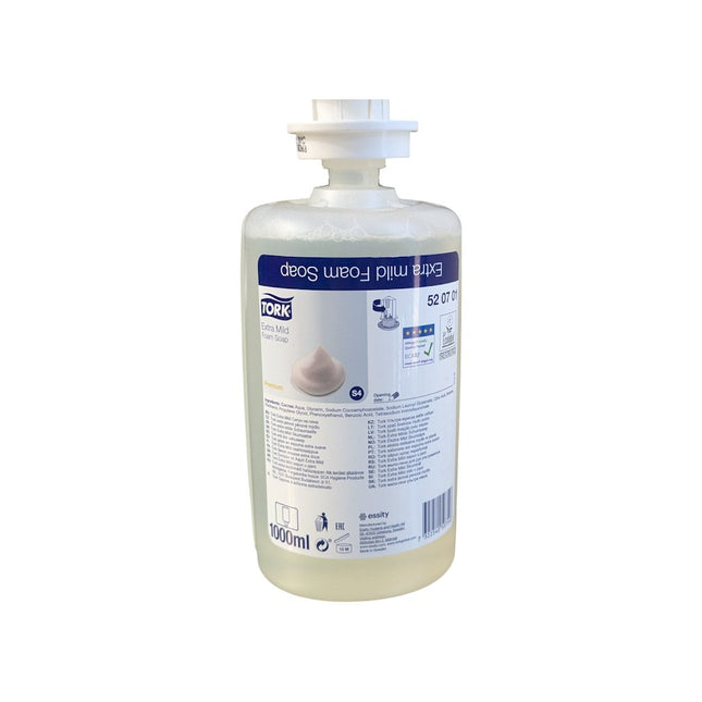 Schaumseife extra mild für Tork Schaumseifenspender 520701 1L Flasche Restposten Sonderposten - Salmgastro Onlineshop - 8162925 - Essity -
