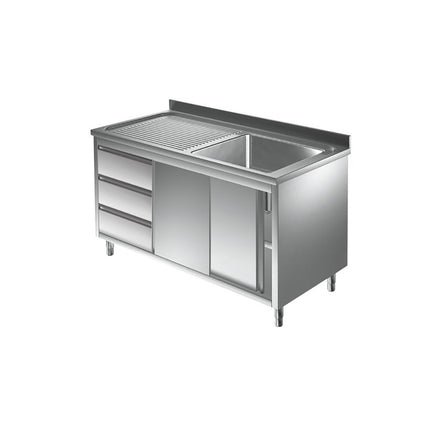 Spülschrank mit Schubladenblock