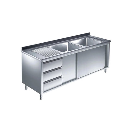 Spülschrank mit Schubladenblock