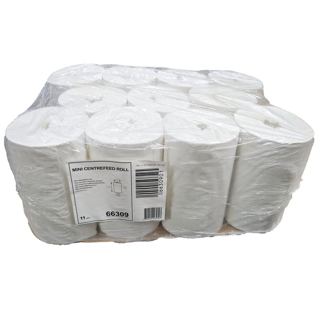 11 Handtuchrollen Tork Mini weiss Papier Handtuch 14x21,5cm 120m 66309 - Salmgastro Onlineshop-8129092-Tork-