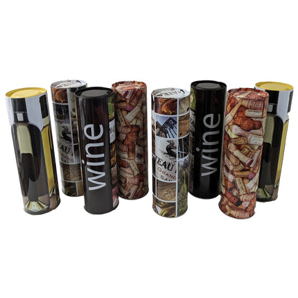 8 Weindosen mit 4 verschieden Designs Geschenkkarton Box Bechdose - Salmgastro Onlineshop-8130680_8-Salmgastro Onlineshop-