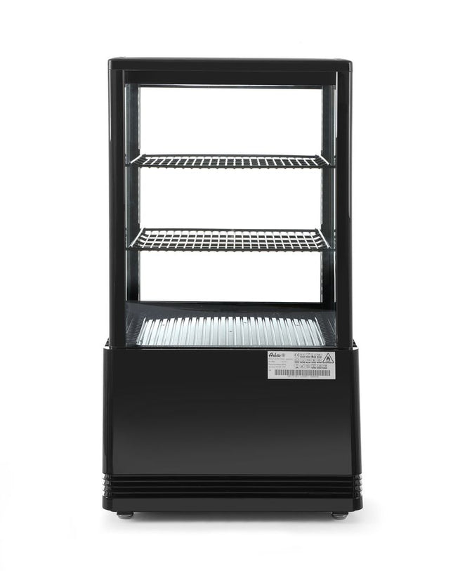 Aufsatz-Kühlvitrine 58 Liter, Arktic, schwarz, 230V/170W, 452x406x(H)816mm - Salmgastro Onlineshop-233627-Hendi-8711369233627