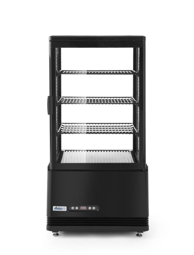 Aufsatz-Kühlvitrine 68 Liter, Arktic, Schwarz, 230V/170W, 452x406x(H)891mm - Salmgastro Onlineshop-233238-Hendi-8711369233238