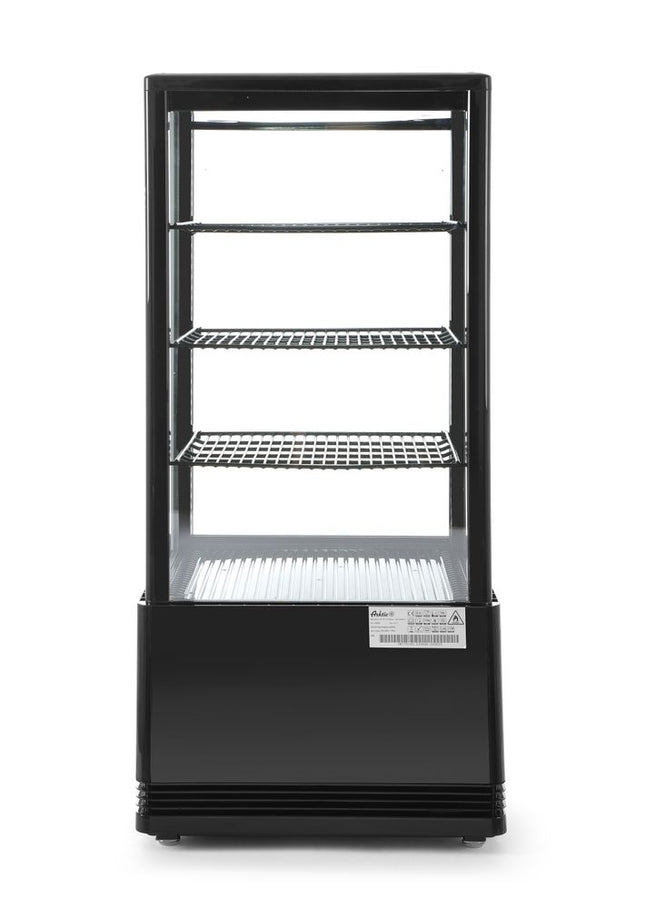 Aufsatz-Kühlvitrine 78 Liter, Arktic, schwarz, 230V/170W, 452x406x(H)966mm - Salmgastro Onlineshop-233658-Hendi-8711369233658