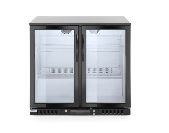 Bar Kühlschrank, doppeltürig 200L, Arktic, 220-240V/160W, 900x500x(H)900mm - Salmgastro Onlineshop-235829-Hendi-8711369235829