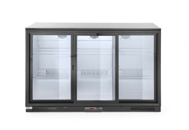 Bar Kühlschrank mit Schiebetüren 303 L, Arktic, 220-240V/215W, 1335x500x(H)900mm - Salmgastro Onlineshop-235836-Hendi-8711369235836